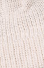 Женская шерстяная шапка BLACK SABLE белого цвета, арт. BS-005СЕ | Фото 4 (Материал: Текстиль, Шерсть)