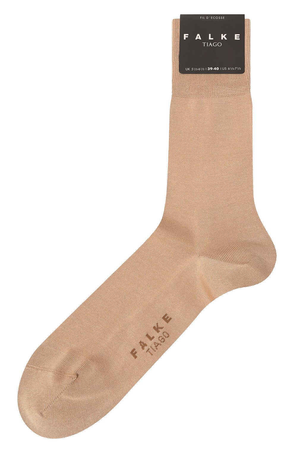 Мужские хлопковые носки FALKE бежевого цвета, арт. 14792 | Фото 1 (Кросс-КТ: бельё; Материал внешний: Хлопок)