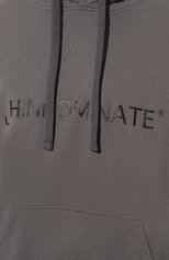 Мужской хлопковое худи HINNOMINATE темно-серого цвета, арт. HUS3/HNM205 | Фото 5 (Рукава: Длинные; Длина (для топов): Стандартные; Принт: С принтом; Мужское Кросс-КТ: Худи-одежда; Материал внешний: Хлопок)