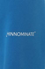 Мужские хлопковые джоггеры HINNOMINATE синего цвета, арт. HUS3/HNM182 | Фото 5 (Длина (брюки, джинсы): Стандартные; Материал внешний: Хлопок; Стили: Спорт-шик; Силуэт М (брюки): Джоггеры)