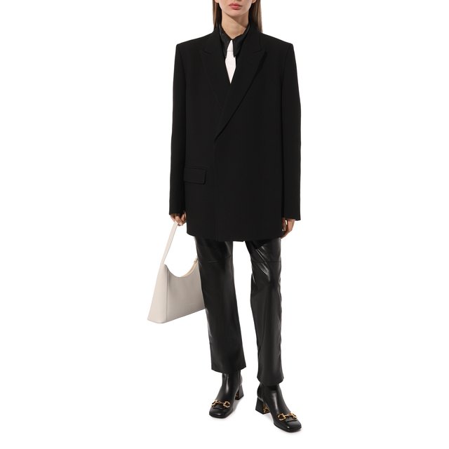 фото Кожаные ботильоны baby gucci