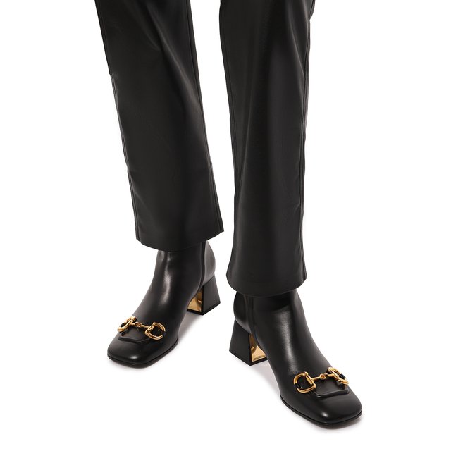 фото Кожаные ботильоны baby gucci