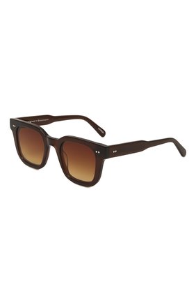 Женские солнцезащитные очки CHIMI темно-коричневого цвета, арт. 04 BR0WN | Фото 1 (Тип очков: С/з; Материал: Пластик; Очки форма: Квадратные; Оптика Гендер: оптика-женское)