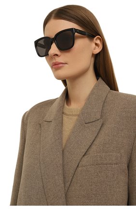 Женские солнцезащитные очки PROJEKT PRODUKT черного цвета, арт. RS8 C1 | Фото 2 (Тип очков: С/з; Материал: Пластик; Очки форма: Квадратные; Оптика Гендер: оптика-женское)