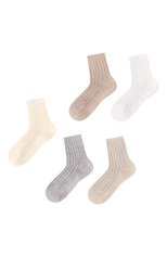 Детские комплект из семи пар носков STORY LORIS бежевого цвета, арт. 21005 | Фото 2