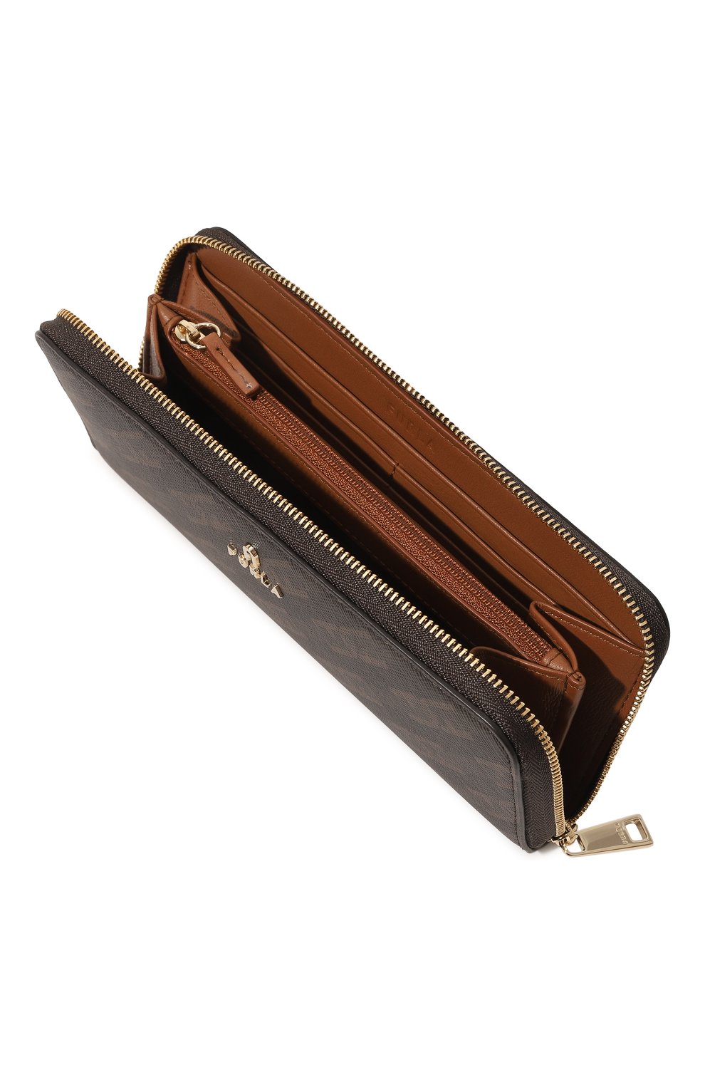 Женские кошелек FURLA коричневого цвета, арт. WP00313/BX1365 | Фото 3 (Материал: Текстиль, Пластик, Синтетический материал)