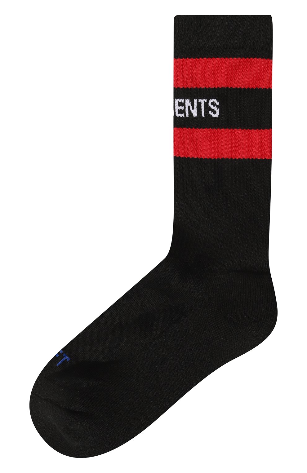 Мужские хлопковые носки VETEMENTS черного цвета, арт. UE63S0100B | Фото 1 (Кросс-КТ: бельё; Материал внешний: Хлопок)
