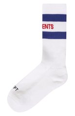 Мужские хлопковые носки VETEMENTS белого цвета, арт. UE63S0100N | Фото 1 (Кросс-КТ: бельё; Материал внешний: Хлопок)