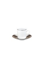 Чашка кофейная с блюдцем dune BERNARDAUD белого цвета, арт. 1359/79 | Фото 1 (Ограничения доставки: fragile-2)