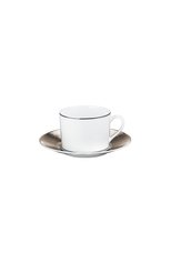 Чашка чайная с блюдцем dune BERNARDAUD белого цвета, арт. 1359/91 | Фото 1 (Ограничения доставки: fragile-2)