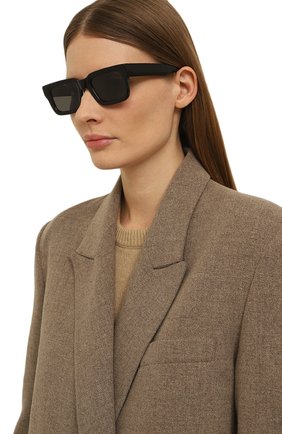 Женские солнцезащитные очки CHIMI черного цвета, арт. 05 BLACK | Фото 2 (Материал: Пластик; Тип очков: С/з; Оптика Гендер: оптика-женское; Очки форма: Прямоугольные)