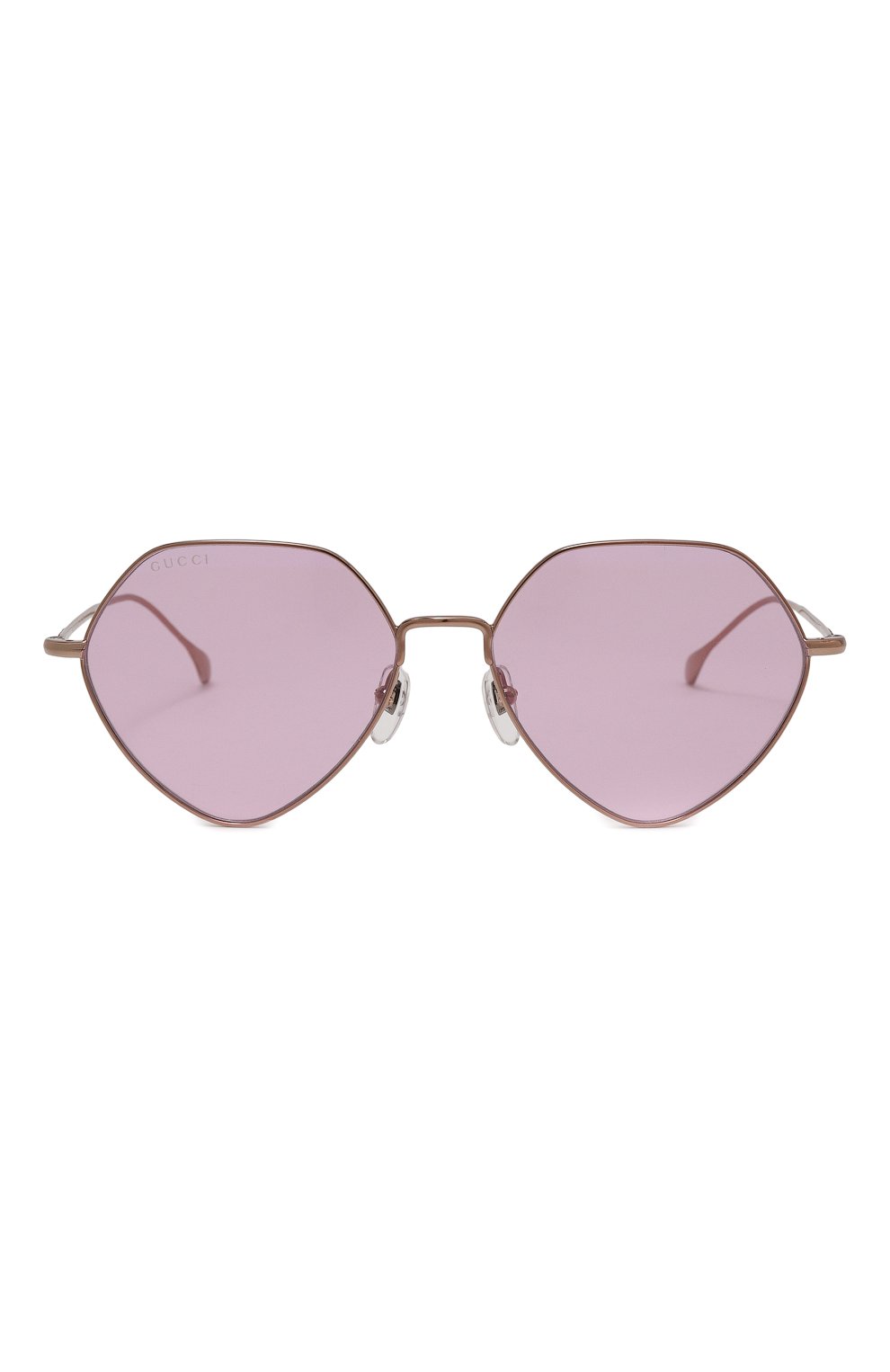 Женские солнцезащитные очки GUCCI фиолетового цвета, арт. GG1182S 004 | Фото 3 (Тип очков: С/з; Материал: Металл; Оптика Гендер: оптика-женское; Очки форма: Круглые)
