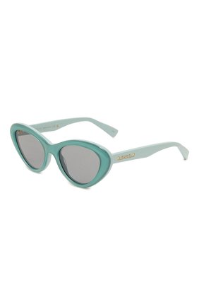 Женские солнцезащитные очки GUCCI голубого цвета, арт. GG1170S 003 | Фото 1 (Тип очков: С/з; Материал: Пластик; Оптика Гендер: оптика-женское; Очки форма: Cat-eye)