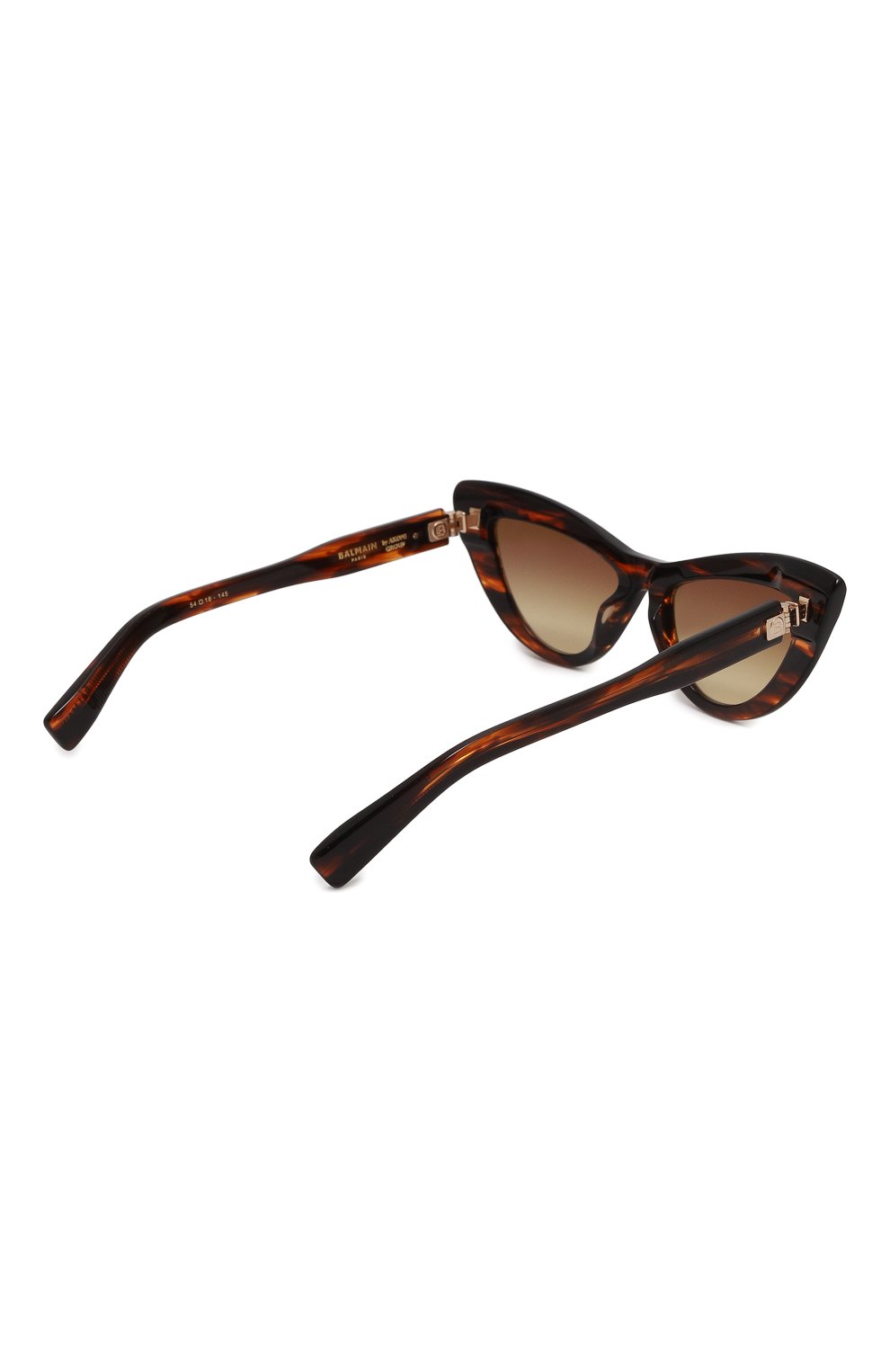 Женские солнцезащитные очки BALMAIN коричневого цвета, арт. BPS-135B | Фото 4 (Материал: Пластик; Тип очков: С/з; Оптика Гендер: оптика-женское; Очки форма: Cat-eye)