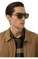 Мужские солнцезащитные очки DOLCE & GABBANA черного цвета, арт. 2220-13359A | Фото 2 (Кросс-КТ: С/з-мужское; Тип очков: С/з; Материал: Металл; Очки форма: Квадратные, Авиаторы; Оптика Гендер: оптика-мужское)
