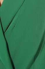 Женский жакет LIU JO зеленого цвета, арт. WA3433 T7896 | Фото 5 (Рукава: Длинные; Случай: Повседневный; Материал внешний: Синтетический материал; Длина (для топов): Стандартные; Материал подклада: Синтетический материал; 1-2-бортные: Двубортные; Женское Кросс-КТ: Жакет-одежда; Стили: Кэжуэл)