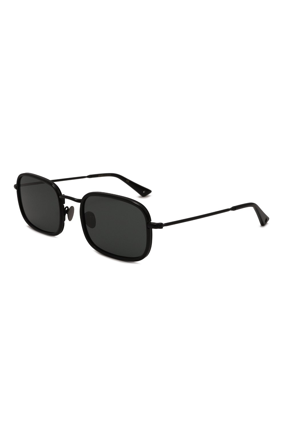 Женские солнцезащитные очки G.O.D. EYEWEAR черного цвета, арт. THREE BLACK W/GREY LENS | Фото 1 (Кросс-КТ: С/з-унисекс; Тип очков: С/з; Материал: Металл; Очки форма: Квадратные; Оптика Гендер: оптика-унисекс)