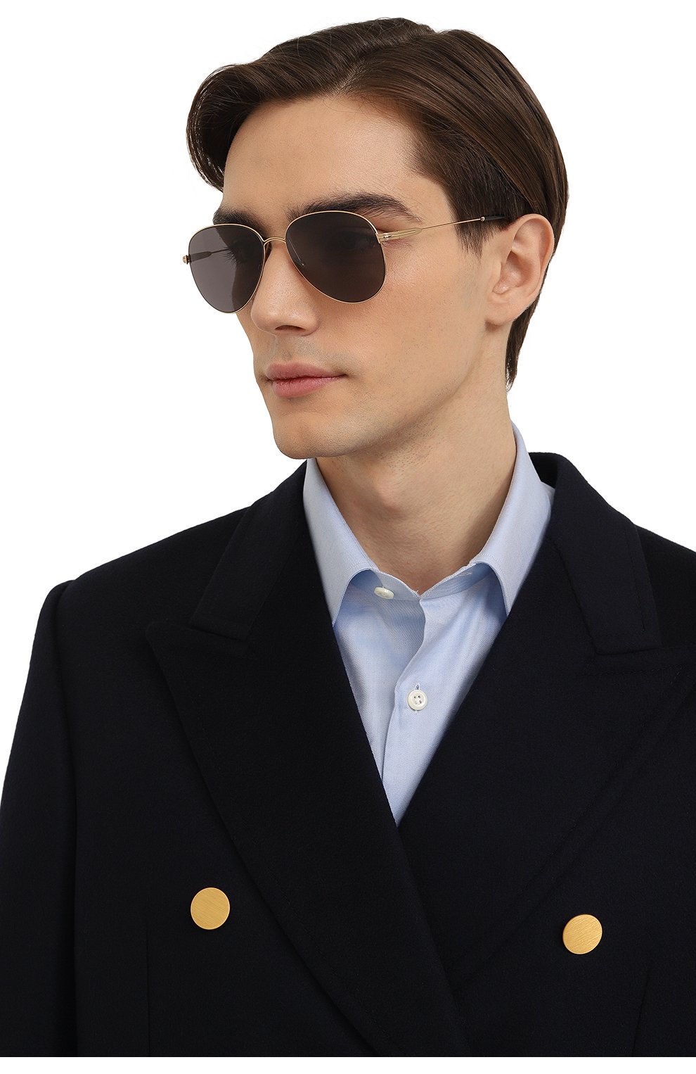 Женские солнцезащитные очки TOM FORD черного цвета, арт. TF993 28A | Фото 3 (Кросс-КТ: С/з-унисекс; Тип очков: С/з; Материал: Металл; Очки форма: Авиаторы; Оптика Гендер: оптика-унисекс)