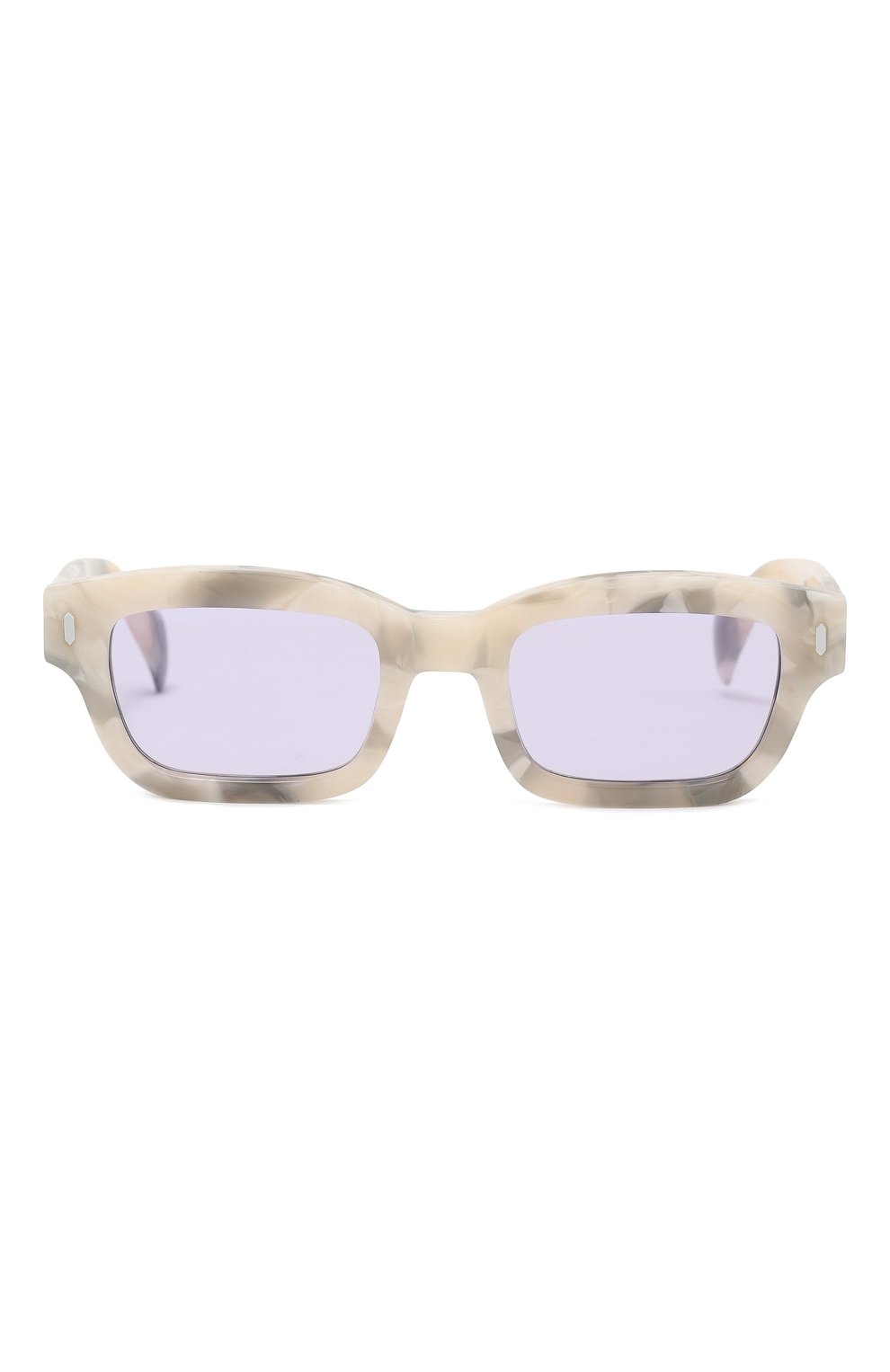 Женские солнцезащитные очки GAST белого цвета, арт. GATE WHITE PEARL GAT03 | Фото 3 (Материал: Пластик; Тип очков: С/з; Очки форма: Квадратные; Оптика Гендер: оптика-женское)