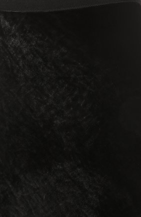 Женская бархатная юбка NOBLE&BRULEE черного цвета, арт. NB08/191222/7 | Фото 5 (Материал внешний: Шелк; Стили: Гламурный; Женское Кросс-КТ: Юбка-одежда; Длина Ж (юбки, платья, шорты): Миди; Материал подклада: Вискоза)