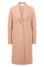 Женское шерстяное пальто HARRIS WHARF LONDON розового цвета, арт. A1331MLX | Фото 1 (Материал внешний: Шерсть; Рукава: Длинные; Длина (верхняя одежда): До колена; Стили: Классический; 1-2-бортные: Однобортные)