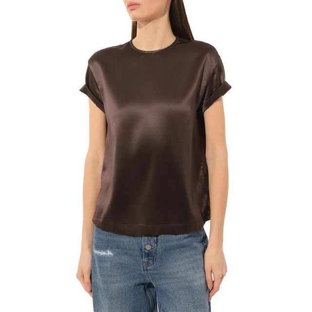 фото Шелковый топ brunello cucinelli