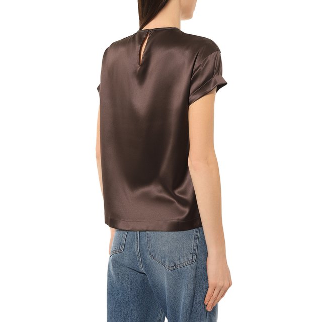 фото Шелковый топ brunello cucinelli