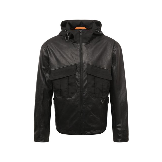 фото Кожаная куртка boss orange