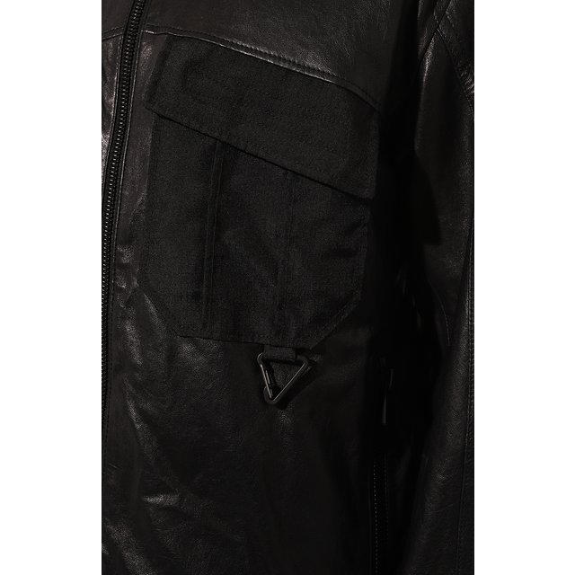 фото Кожаная куртка boss orange