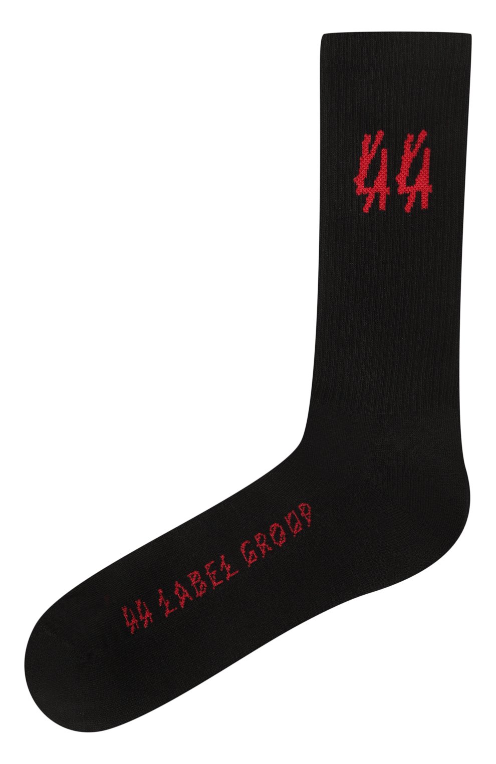 Мужские хлопковые носки 44 LABEL GROUP черного цвета, арт. B0030141/FA177/162 | Фото 1 (Кросс-КТ: бельё; Материал внешний: Хлопок)