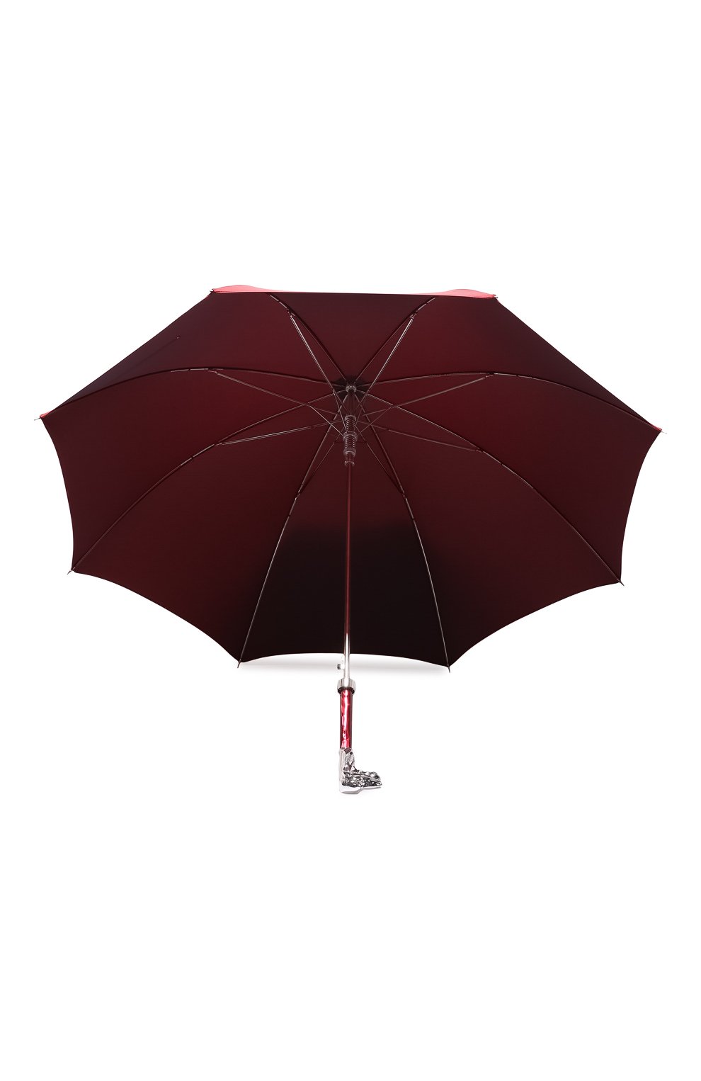 Мужской зонт-трость PASOTTI OMBRELLI красного цвета, арт. 0MITU0 478/RAS0 0XF0RD/4 | Фото 3 (Материал: Текстиль, Синтетический материал, Металл)