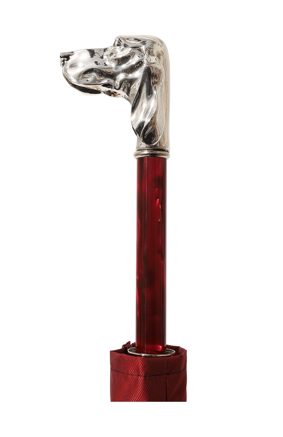 Мужской зонт-трость PASOTTI OMBRELLI красного цвета, арт. 0MITU0 478/RAS0 0XF0RD/4 | Фото 5 (Материал: Текстиль, Синтетический материал, Металл)