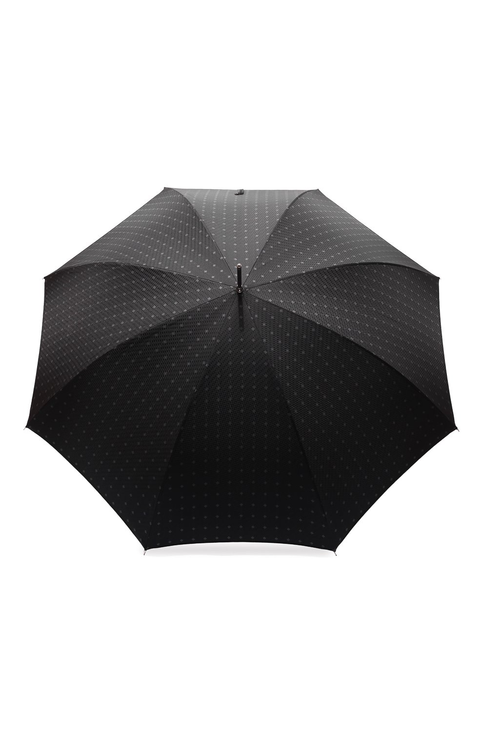 Мужской зонт-трость PASOTTI OMBRELLI черного цвета, арт. 0MITU0 478/RAS0 6279/1 | Фото 1 (Материал: Текстиль, Синтетический материал, Металл)