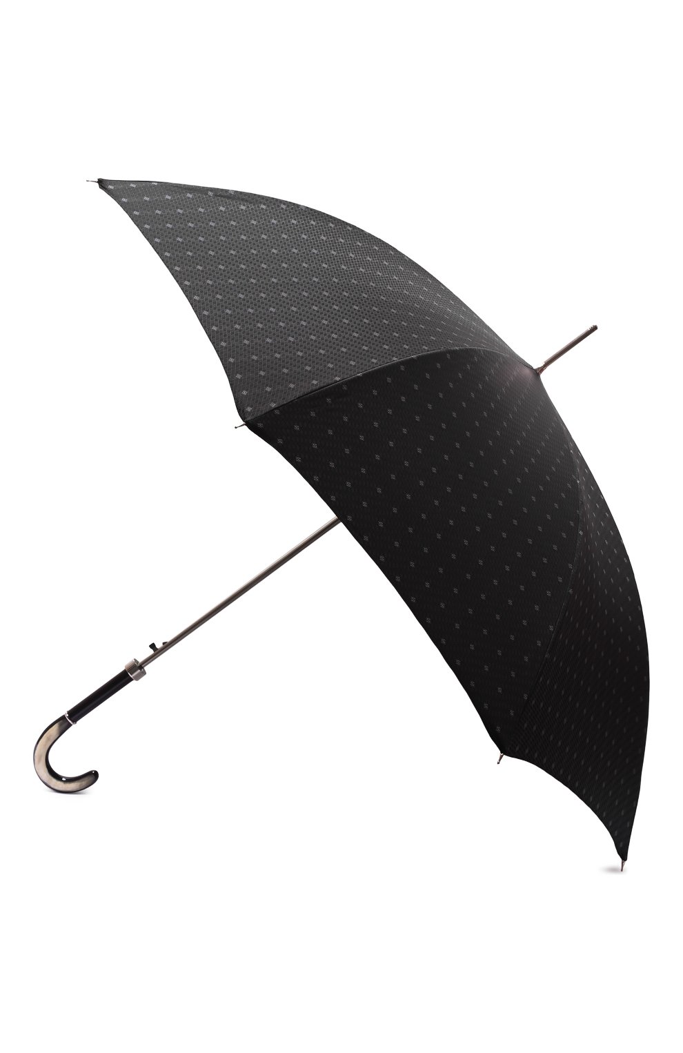 Мужской зонт-трость PASOTTI OMBRELLI черного цвета, арт. 0MITU0 478/RAS0 6279/1 | Фото 2 (Материал: Текстиль, Синтетический материал, Металл)