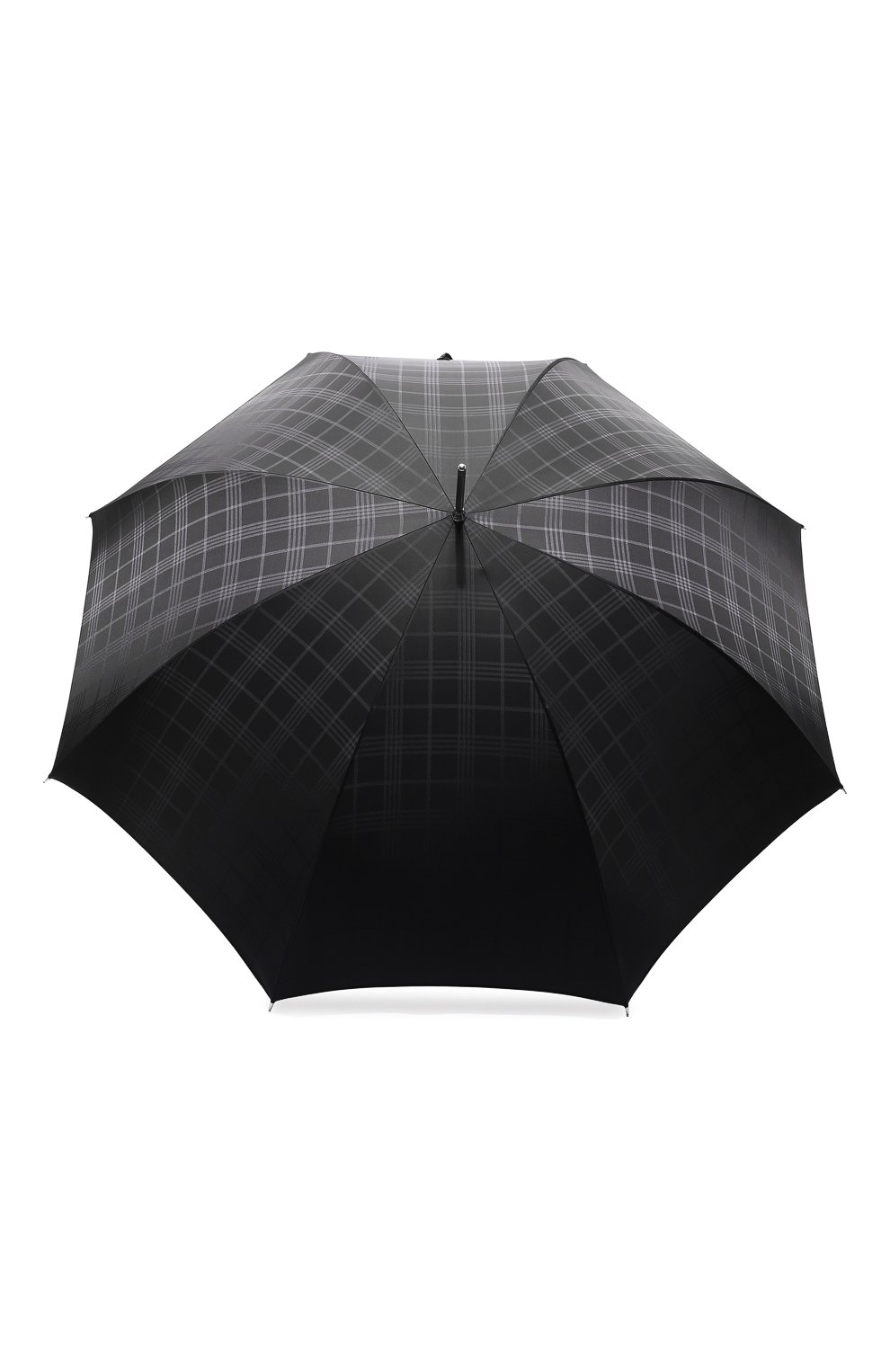 Мужской зонт-трость PASOTTI OMBRELLI черного цвета, арт. 0MITU0 478/RAS0 6434/19 | Фото 1 (Материал: Текстиль, Синтетический материал, Металл)