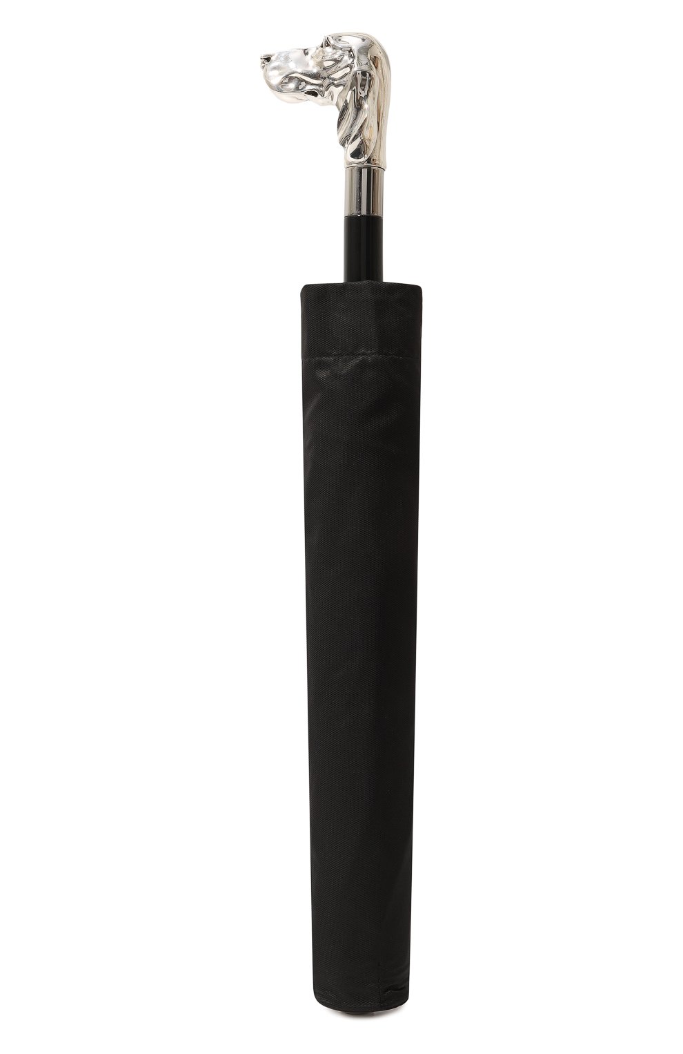 Мужской складной зонт PASOTTI OMBRELLI черного цвета, арт. 0MITU0 64S/RAS0 0XF0RD/18 | Фото 4 (Материал: Текстиль, Синтетический материал, Металл)