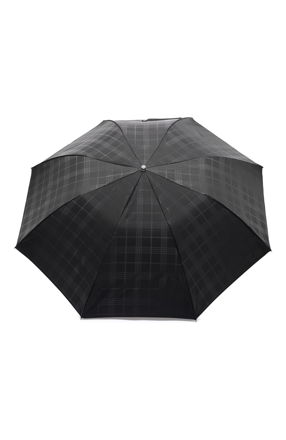 Мужской складной зонт PASOTTI OMBRELLI черного цвета, арт. 0MITU0 64S/RAS0 6434/19 | Фото 1 (Материал: Текстиль, Синтетический материал, Металл)