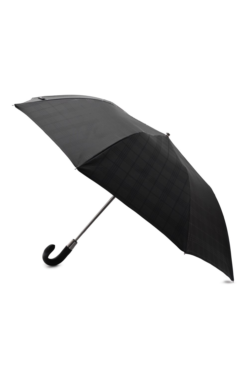 Мужской складной зонт PASOTTI OMBRELLI черного цвета, арт. 0MITU0 64S/RAS0 6434/19 | Фото 2 (Материал: Текстиль, Синтетический материал, Металл)