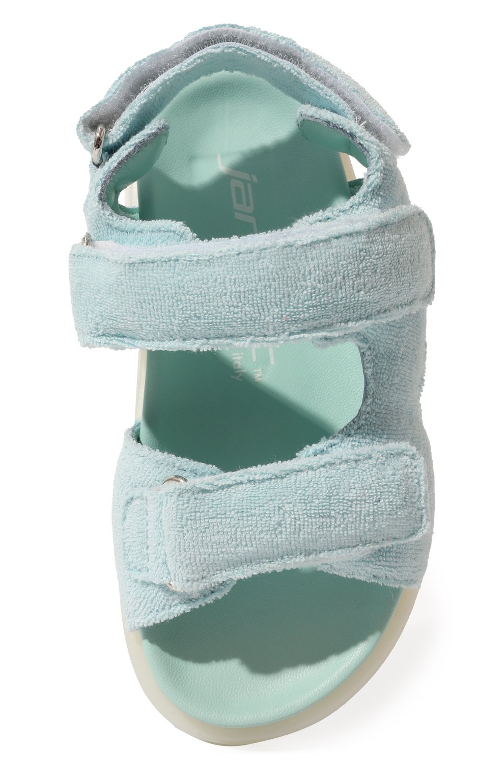 Детские сандалии JARRETT голубого цвета, арт. J3SA286A/24-27 | Фото 4 (Материал внешний: Текстиль; Материал внутренний: Натуральная кожа)