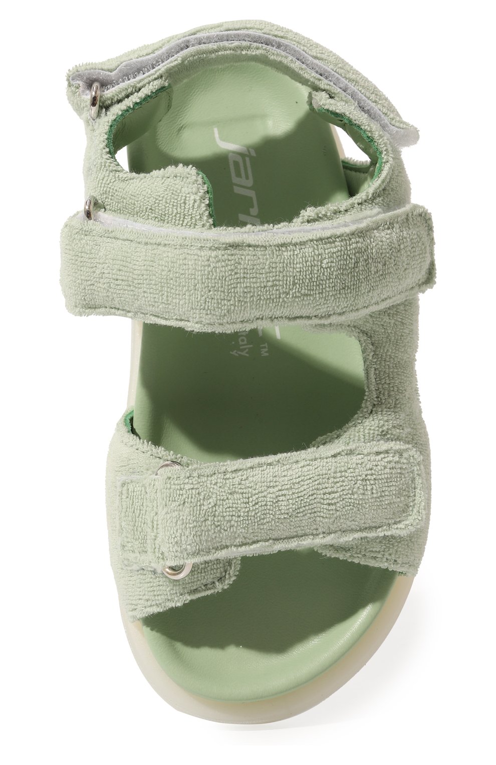Детские сандалии JARRETT зеленого цвета, арт. J3SA286A/24-27 | Фото 4 (Материал внешний: Текстиль; Материал внутренний: Натуральная кожа)