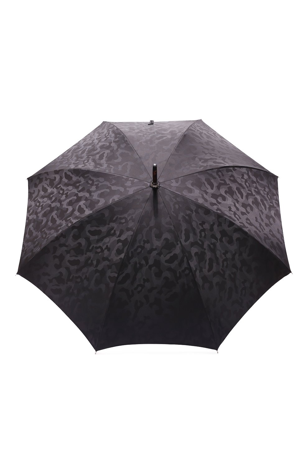 Мужской зонт-трость PASOTTI OMBRELLI черного цвета, арт. 0MITU0 142/MILITARE 11780/142 | Фото 1 (Материал: Текстиль, Синтетический материал, Металл)