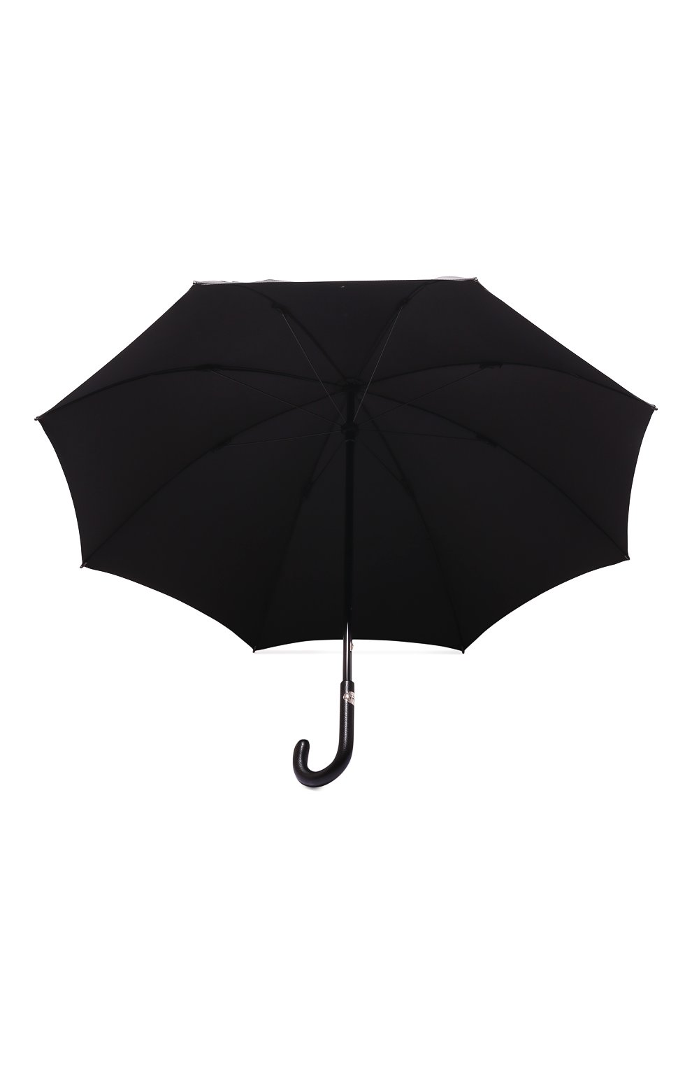 Мужской зонт-трость PASOTTI OMBRELLI темно-серого цвета, арт. 0MITU0 145/MINICHEVR0N/1 | Фото 3 (Материал: Текстиль, Синтетический материал, Металл)
