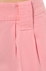 Женские хлопковые шорты HUGO розового цвета, арт. 50489969 | Фото 5 (Женское Кросс-КТ: Шорты-одежда; Длина Ж (юбки, платья, шорты): Мини; Материал внешний: Хлопок; Стили: Кэжуэл)