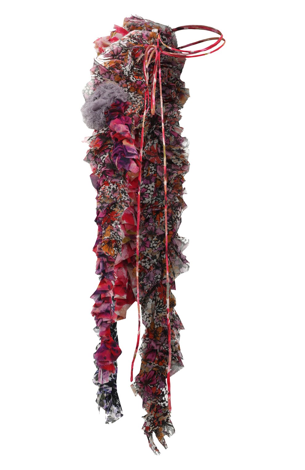 Женский воротник-чокер DRIES VAN NOTEN фиолетового цвета, арт. 231-031308-6488 | Фото 1 (Материал: Текстиль, Вискоза)