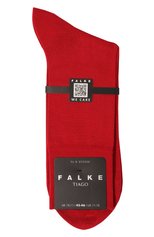 Мужские хлопковые носки FALKE красного цвета, арт. 14792 | Фото 1 (Кросс-КТ: бельё; Материал внешний: Хлопок)