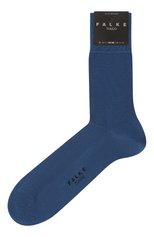 Мужские хлопковые носки FALKE синего цвета, арт. 14792 | Фото 1 (Кросс-КТ: бельё; Материал внешний: Хлопок)