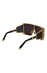 Женские солнцезащитные очки BALMAIN черного цвета, арт. BPS-102K | Фото 5 (Кросс-КТ: С/з-унисекс; Тип очков: С/з; Очки форма: Маска; Оптика Гендер: оптика-унисекс)