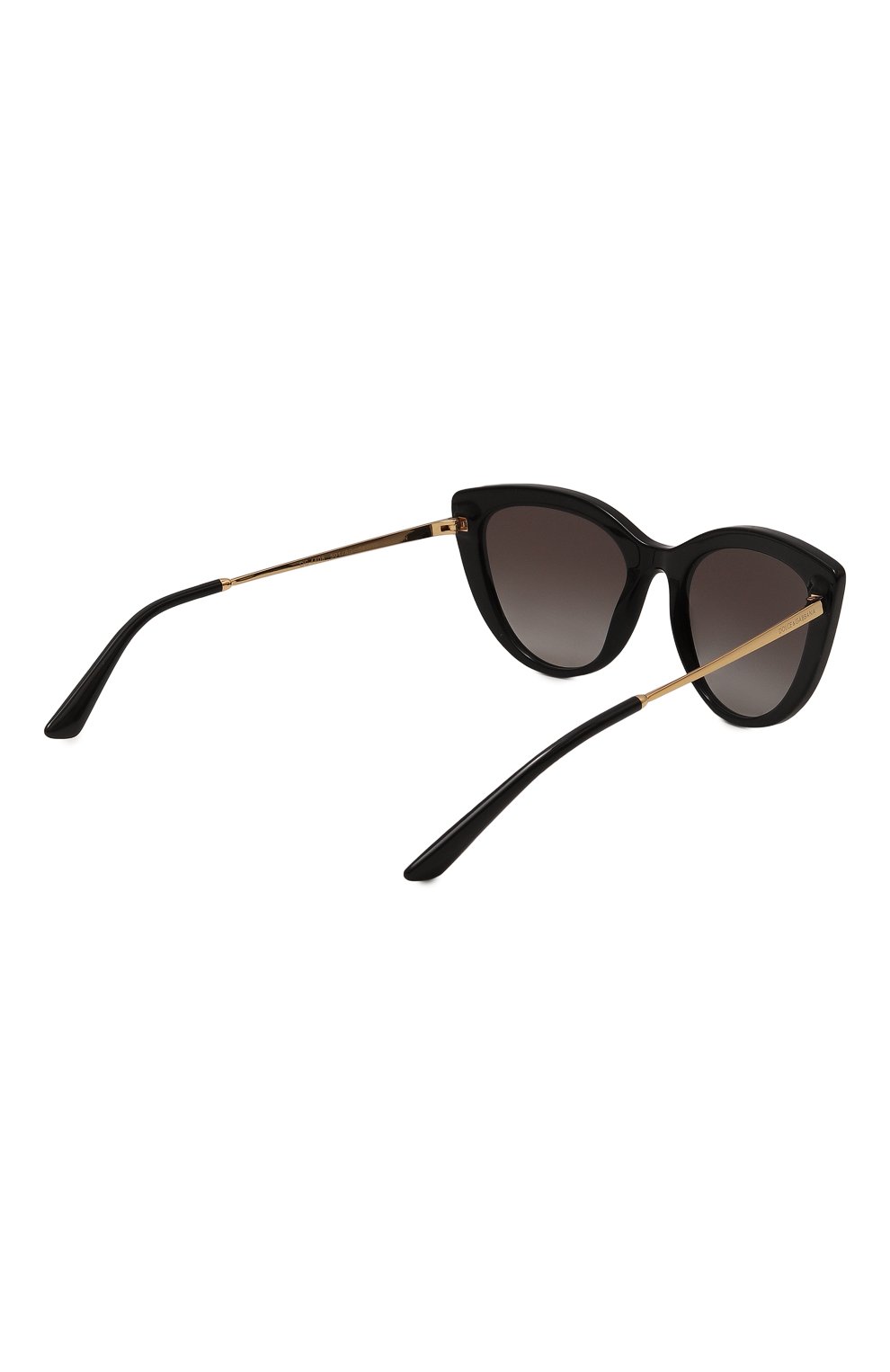 Женские солнцезащитные очки DOLCE & GABBANA черного цвета, арт. 4408-501/8G | Фото 4 (Материал: Пластик, Металл; Тип очков: С/з; Оптика Гендер: оптика-женское; Очки форма: Cat-eye)