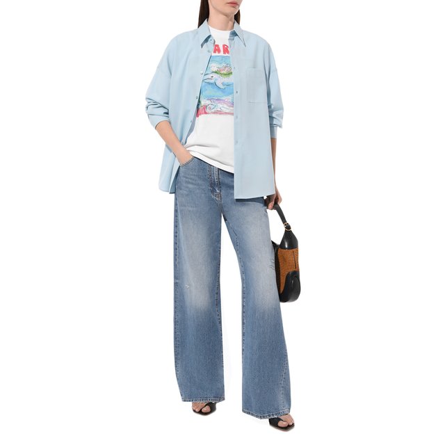 фото Хлопковая футболка marni