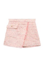 Детские юбка-шорты DESIGNERS CAT розового цвета, арт. 100000K01001303/4A-8A | Фото 1 (Материал внешний: Синтетический материал, Хлопок; Материал подклада: Хлопок)
